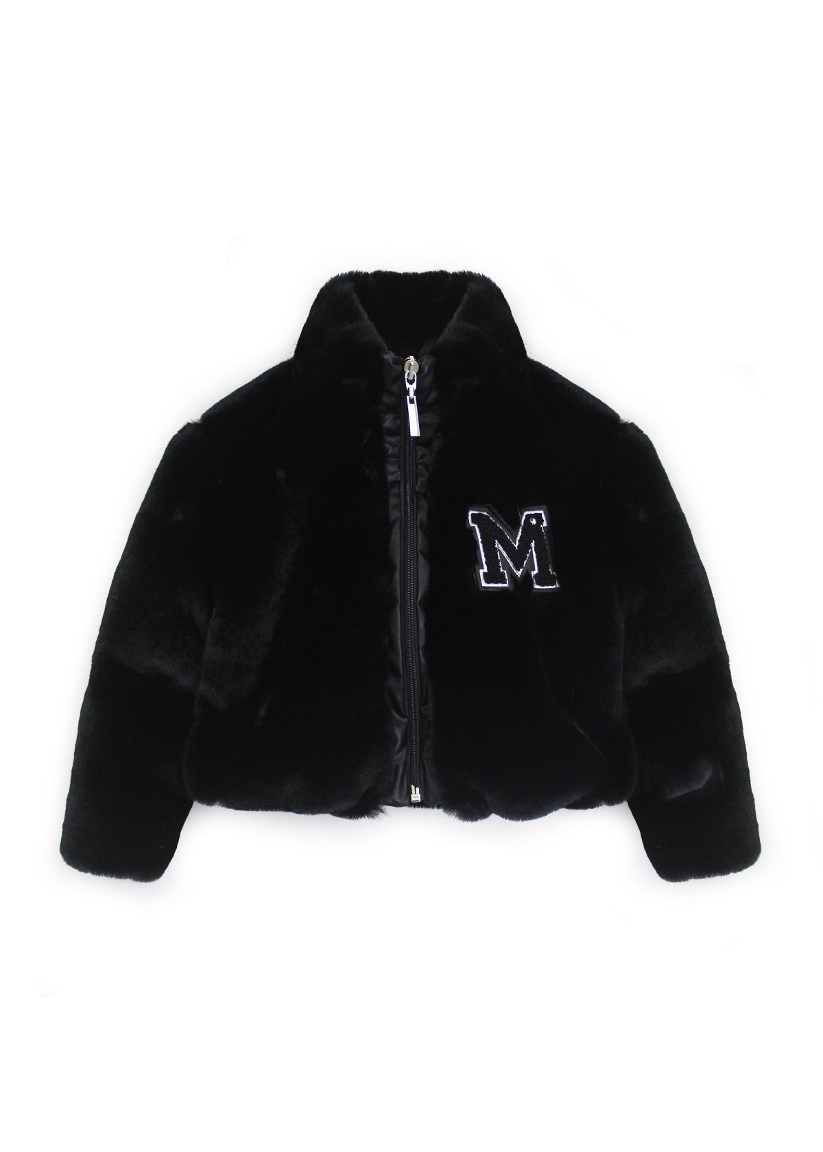 Marc Ellis Black Fur Coat for Baby Girls