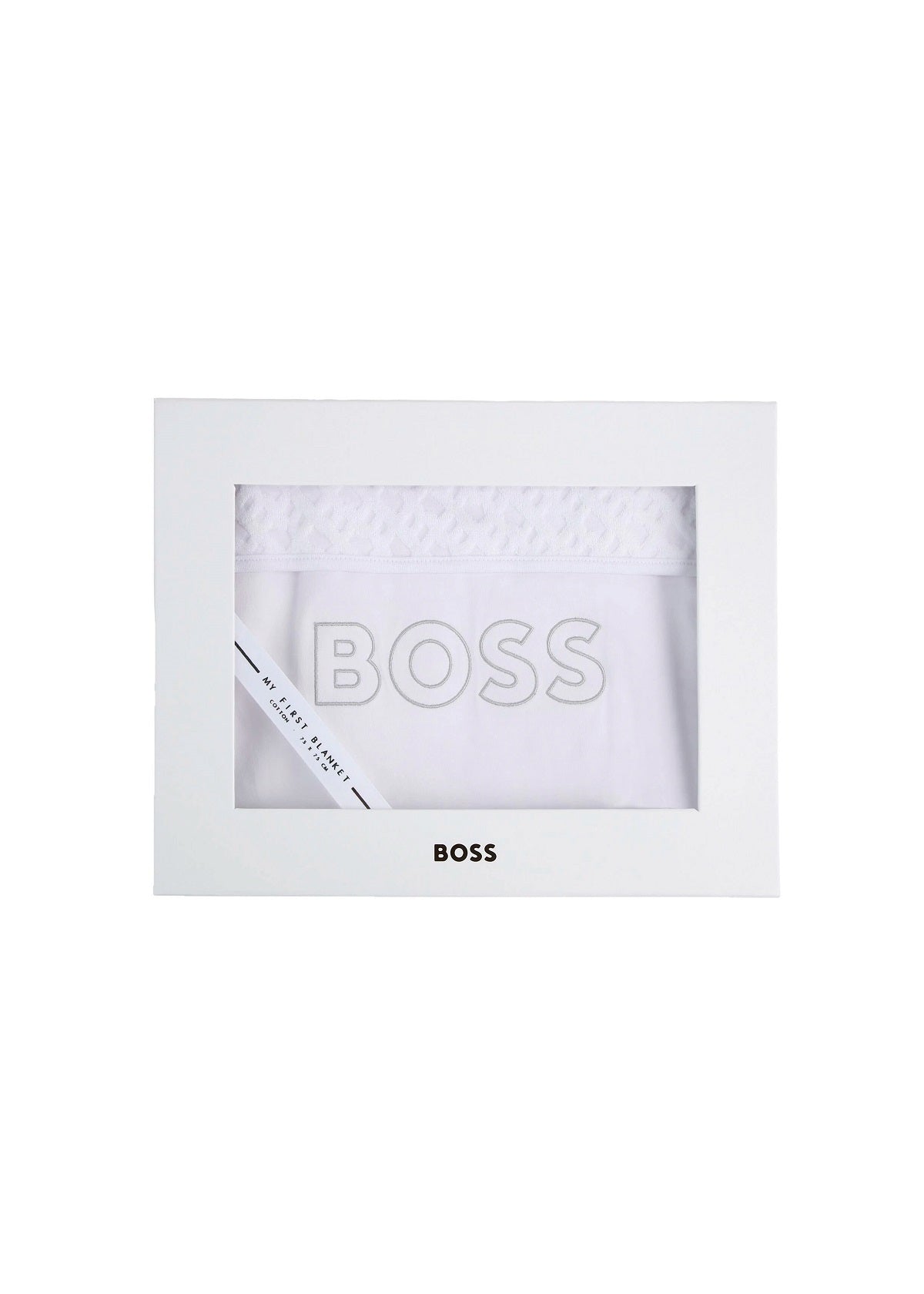 Boss Kids Coperta Bianca con Ricamo