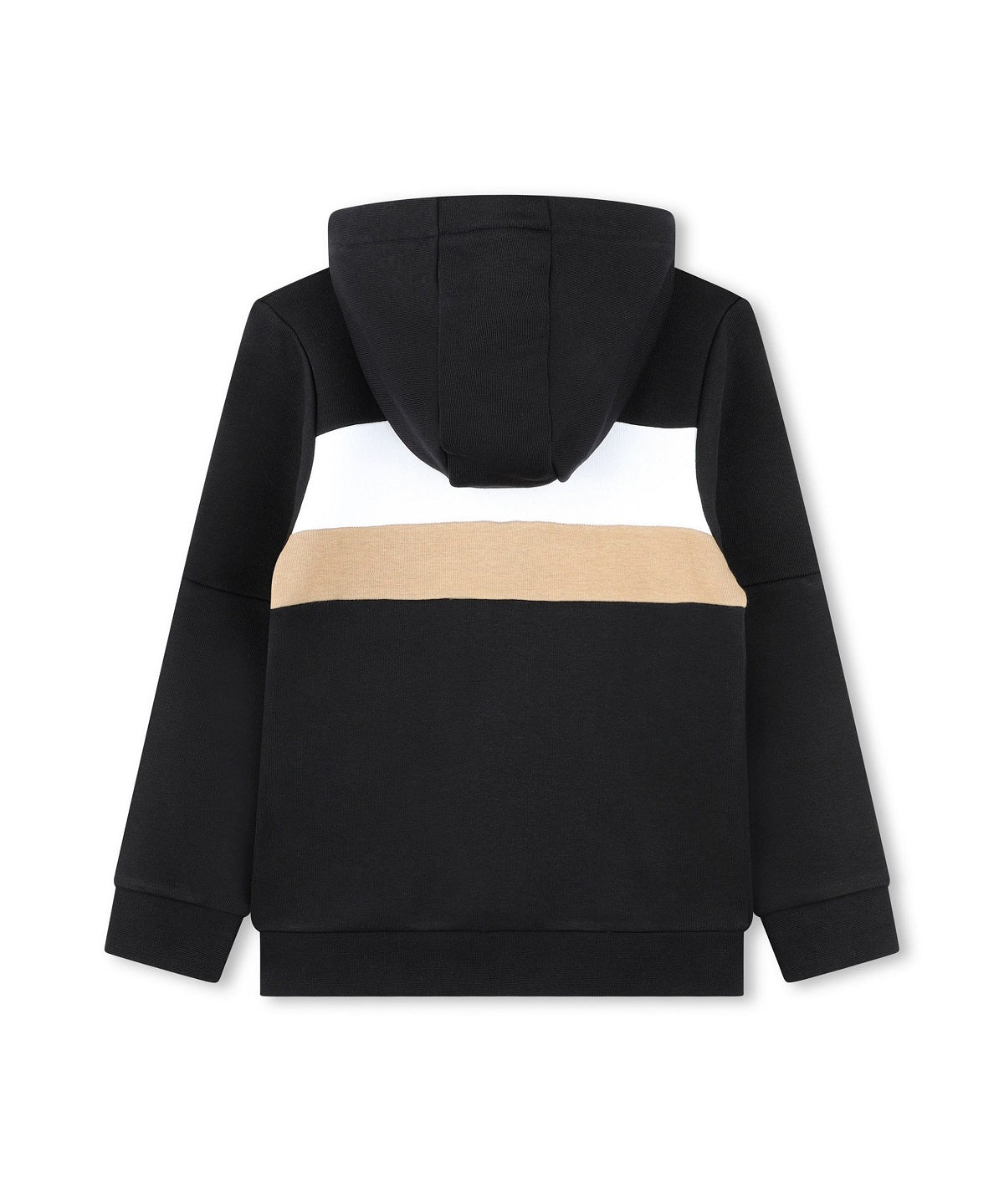 Boss Kids Felpa con Cappuccio e Zip Nera per Bambini