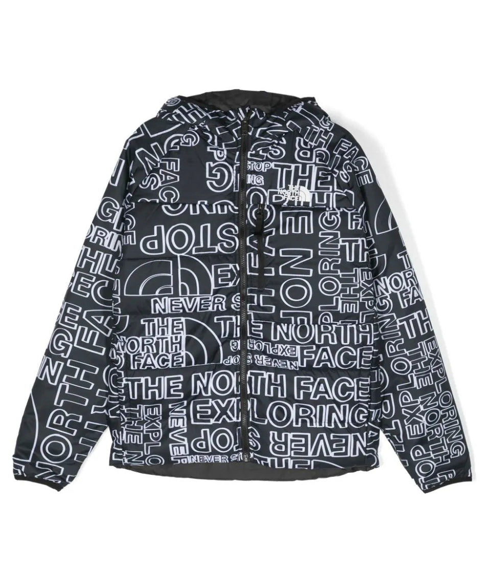 Piumino con Stampa All-Over Nero/Bianco - The North Face Kids | Florence Kids