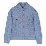 Moschino Kids Giubbino di Jeans Logo All-over
