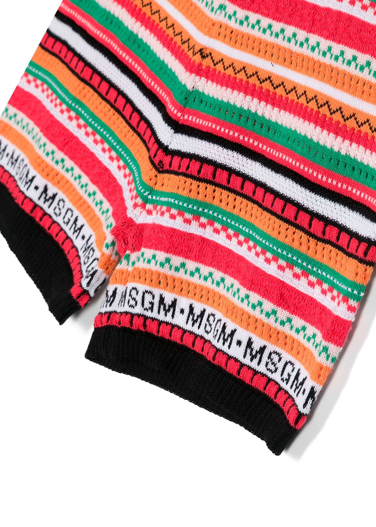 Msgm Kids Short Crochet Multicolor per Bambine