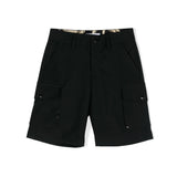 MSGM Kids Short Cargo Nero per Bambini