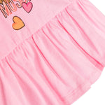 Moschino Kids Abito Rosa Teddy Bear Plepum per Neonate