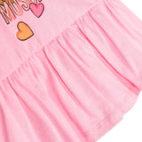 Moschino Kids Abito Rosa Teddy Bear Plepum per Neonate