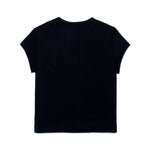 Diesel Kids T-Shirt Nera con Logo Oval D per Bambine