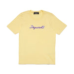Dsquared2 Kids T-Shirt Gialla con Logo Ricamato per Bambine