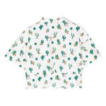 Moschino Kids Camicia con Fiocco Fantasia Teddy Bear Cactus per Bambine