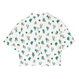 Moschino Kids Camicia con Fiocco Fantasia Teddy Bear Cactus per Bambine
