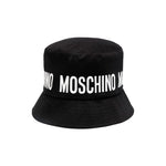 Moschino Kids Cappello Bucket Nero con Stampa Logo