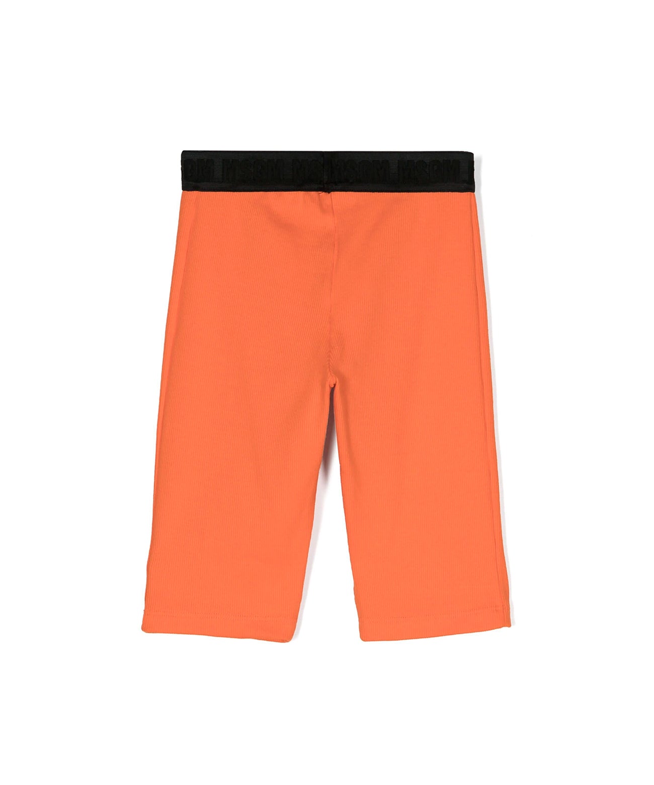 Msgm Kids Ciclista Arancione a Costine