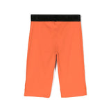 Msgm Kids Ciclista Arancione a Costine