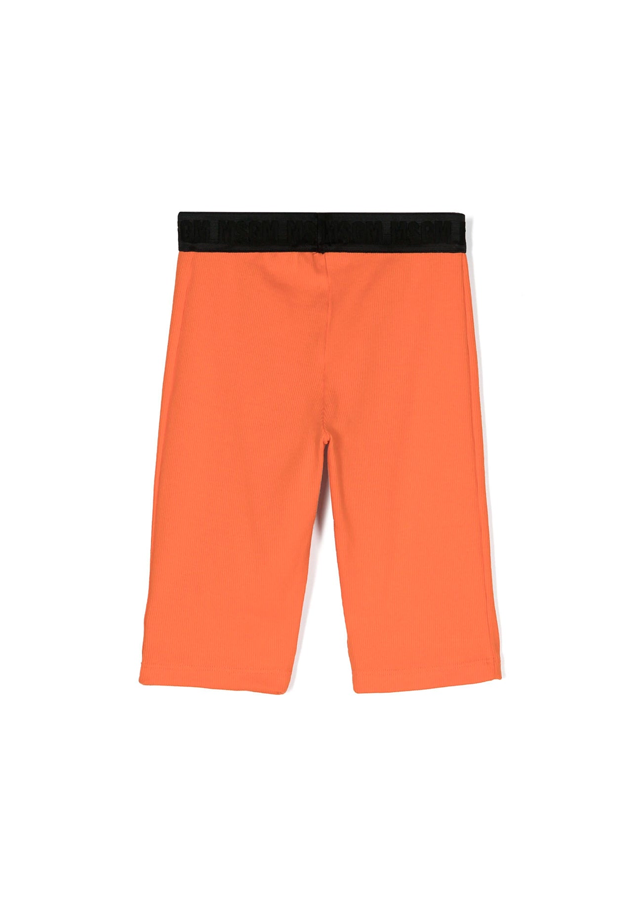 Msgm Kids Ciclista Arancione a Costine