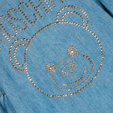Moschino Kids Abito di Jeans con Decorazione Teddy Bear