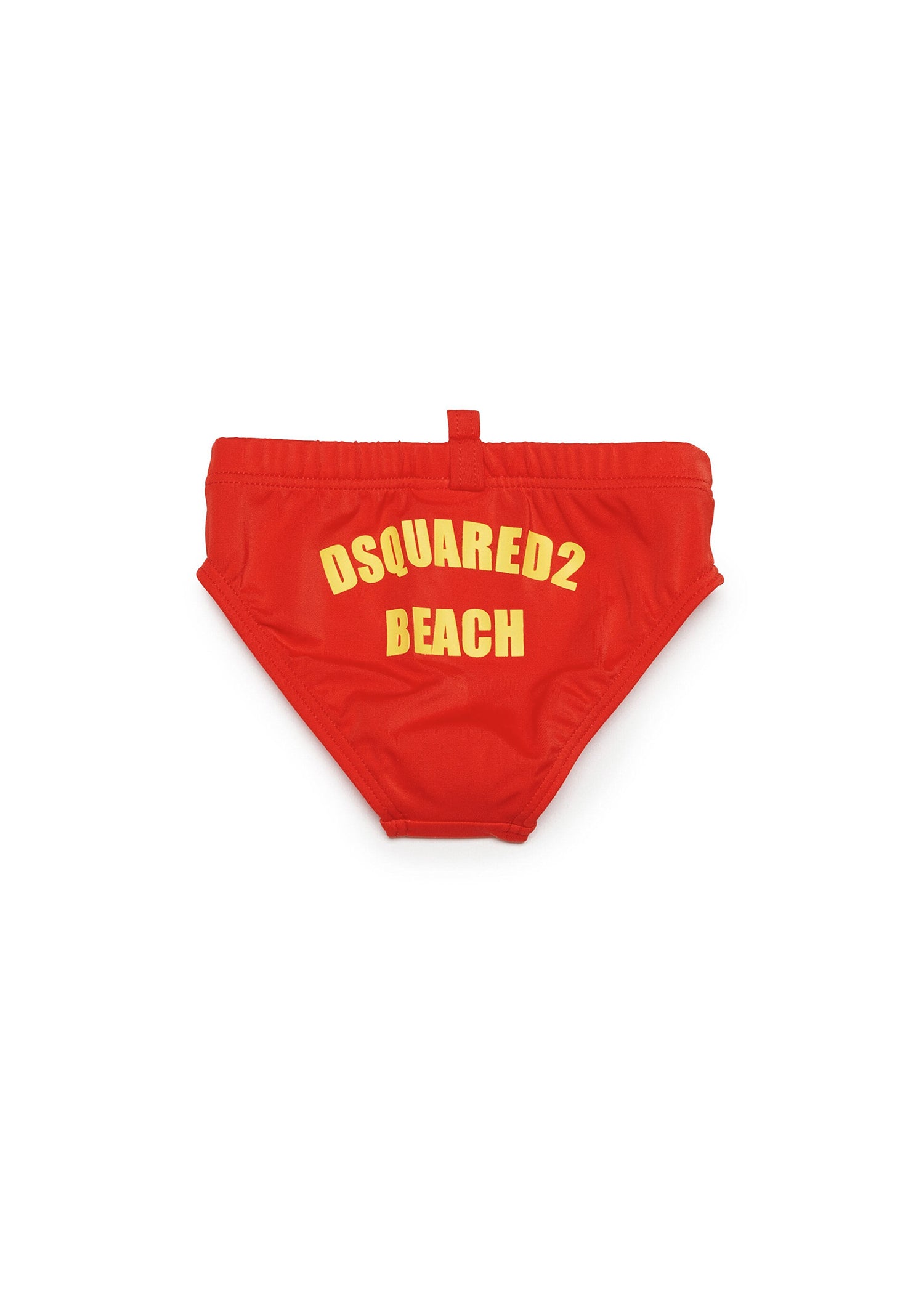 Dsquared2 Kids Costume Slip Rosso con Grafica Beach per Neonati