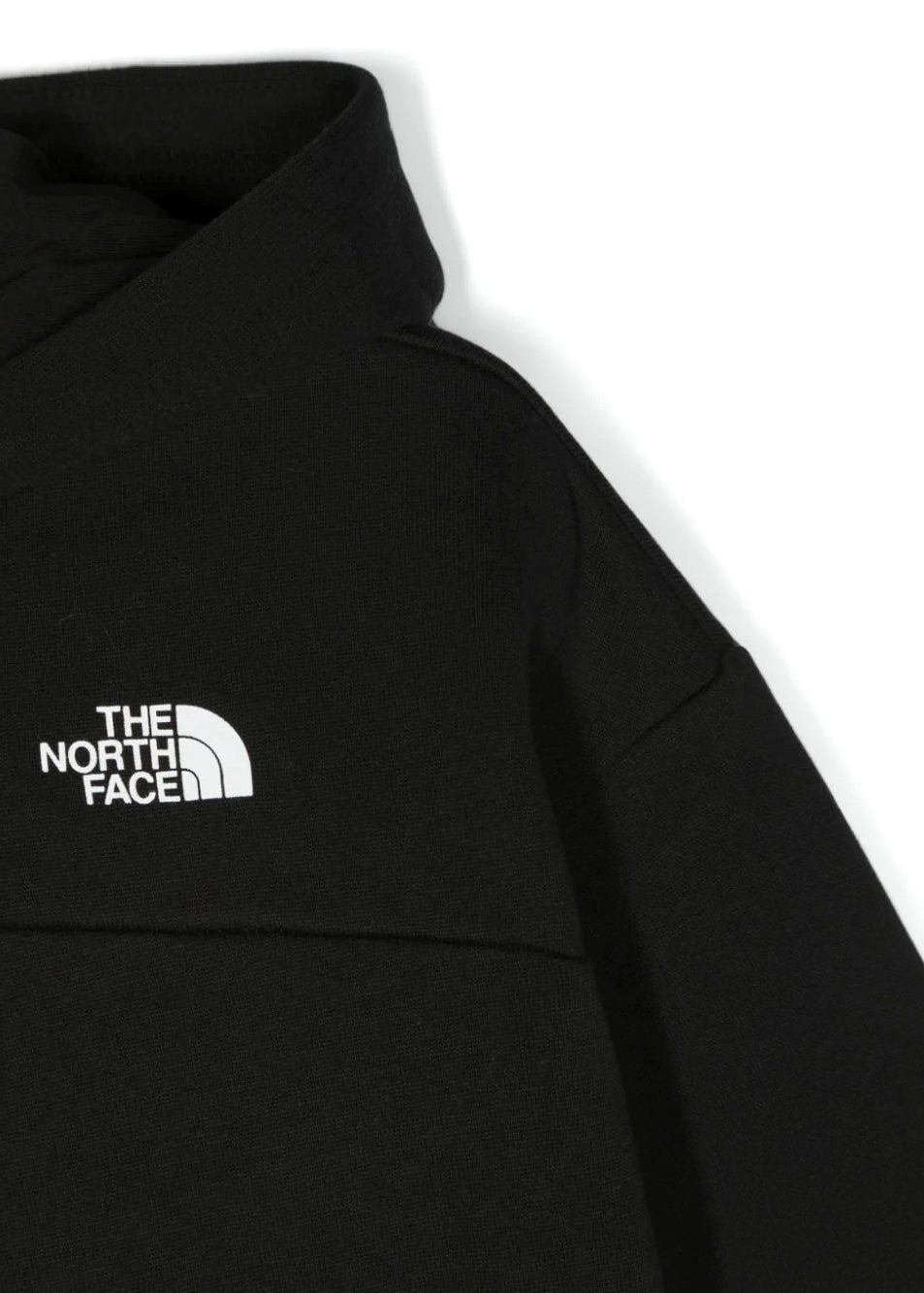 Felpa Crop Nero con Stampa Logo - The North Face Kids | Florence Kids