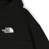 Felpa Crop Nero con Stampa Logo - The North Face Kids | Florence Kids