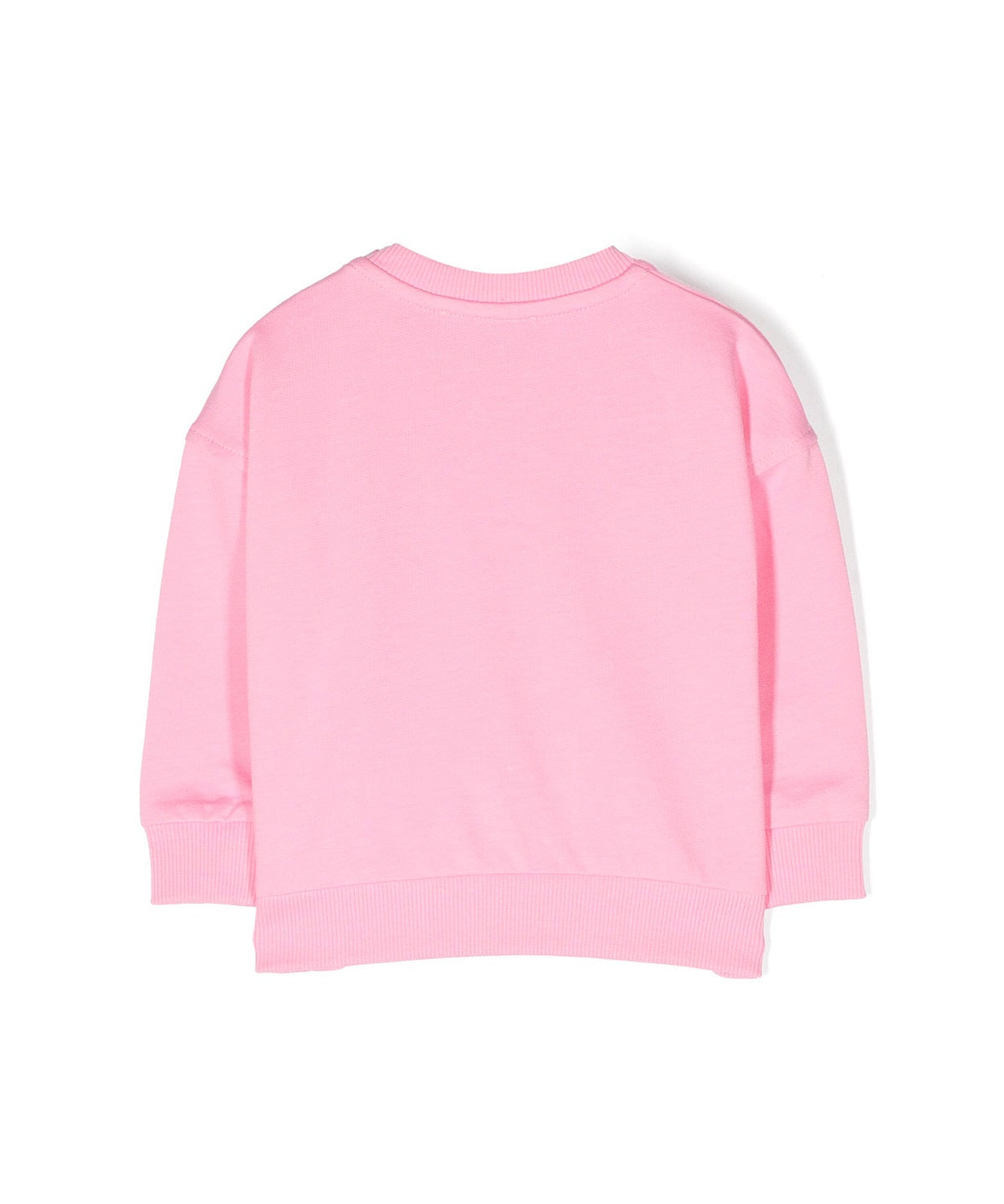 Moschino Kids Felpa Girocollo Rosa Teddy Bear per Neonate
