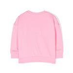 Moschino Kids Felpa Girocollo Rosa Teddy Bear per Neonate