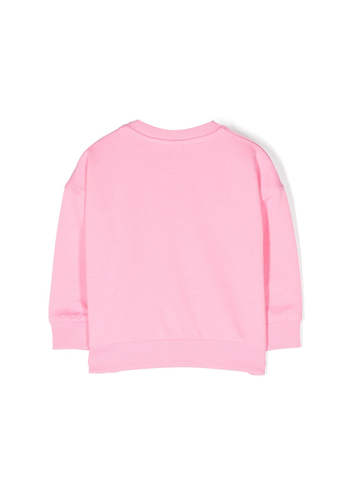 Moschino Kids Felpa Girocollo Rosa Teddy Bear per Neonate