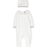 Combinato Moschino Baby Neonato: Dolcezza e Stile in Cielo e Bianco