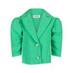 Odi Et Amo Giacca Verde con Maniche Crop per Bambine