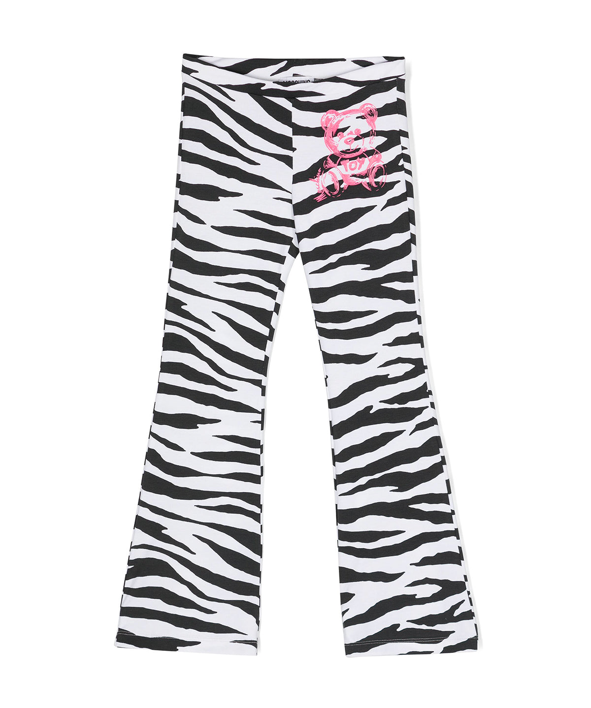 Moschino Kids Pantalone a Zampa Zebrato per Bambine