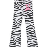 Moschino Kids Pantalone a Zampa Zebrato per Bambine