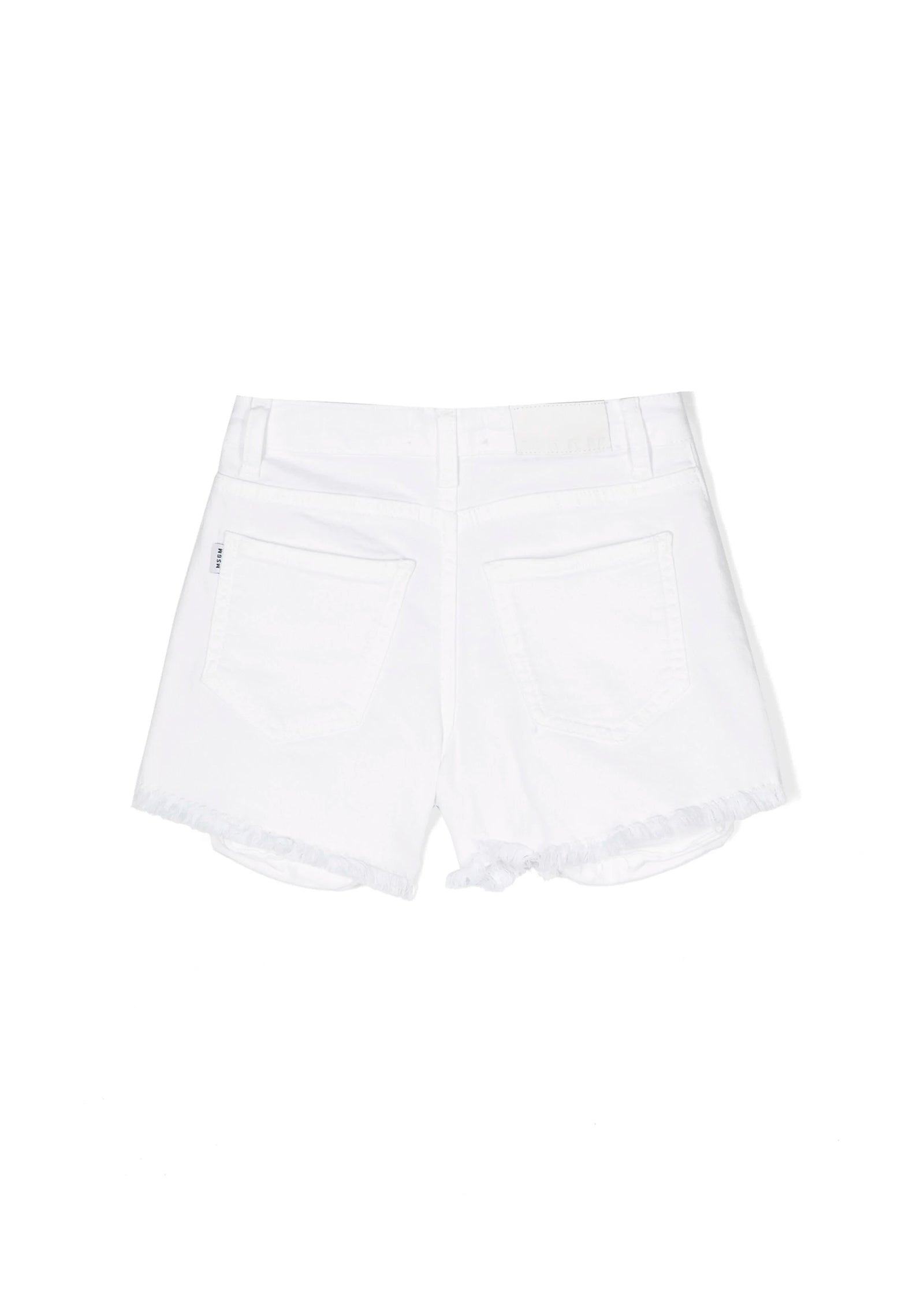 Msgm Kids Short di Jean Cargo Bianco per Bambine