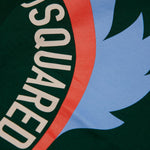 Dsquared2 Kids T-Shirt Verde con Stampa XEROX