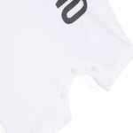 Moschino Kids Pagliaccetto Bianco con Stampa Teddy Bear