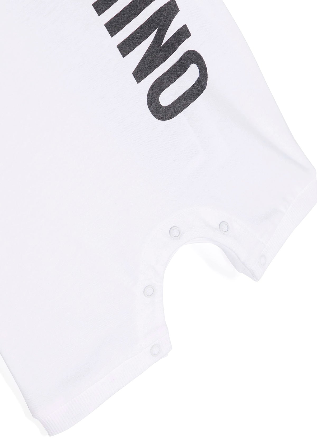 Moschino Kids Pagliaccetto Bianco con Stampa Teddy Bear