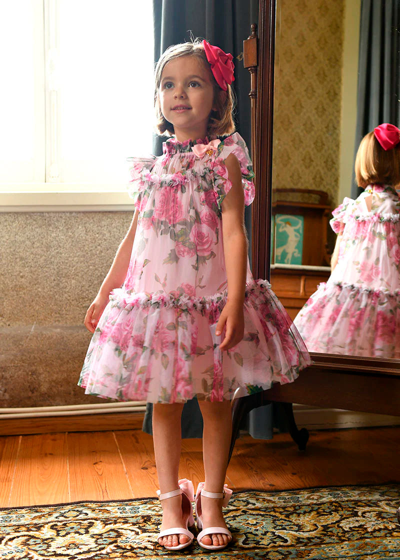Angel's Face Pink Fantasy Dress for Girls