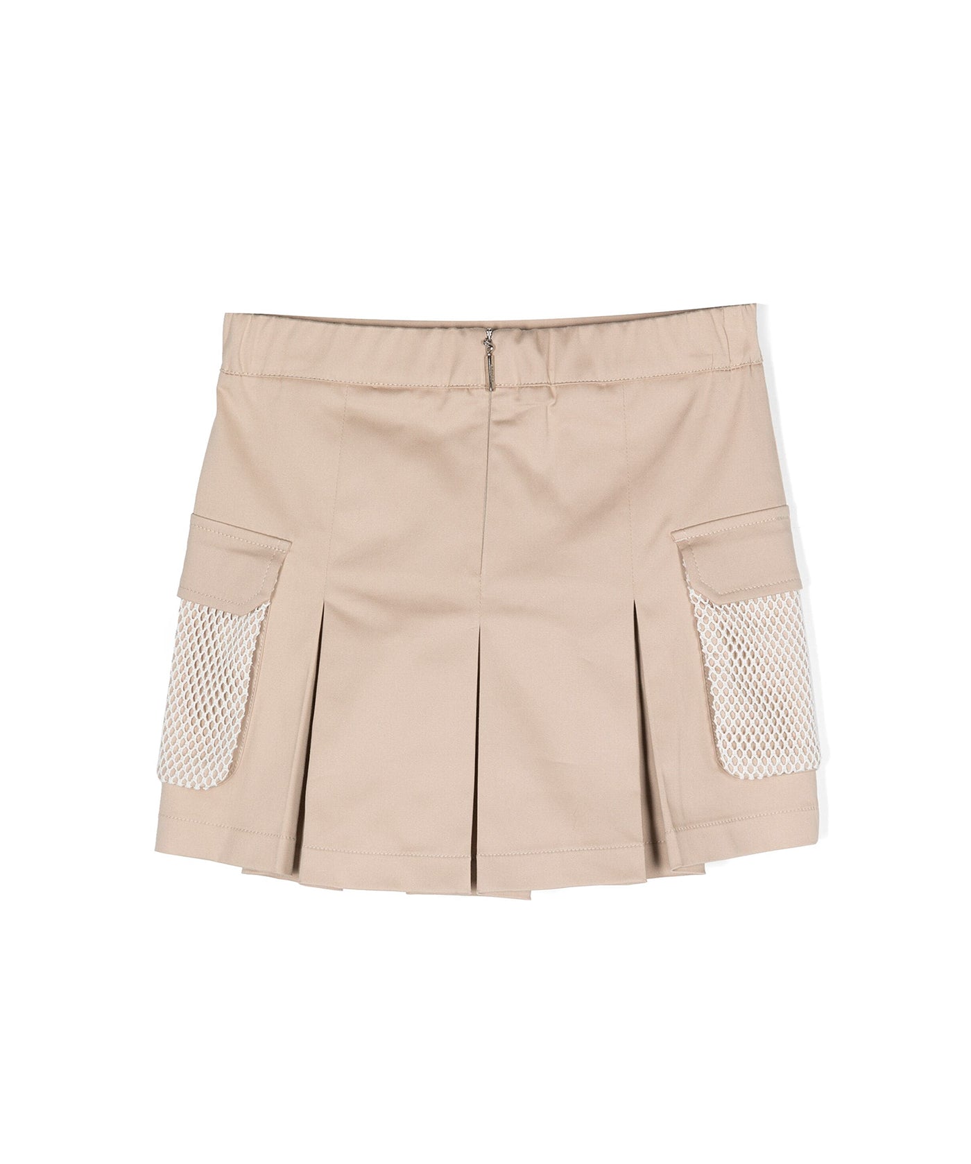 Msgm Kids Gonna Beige Plissettata con Tasconi