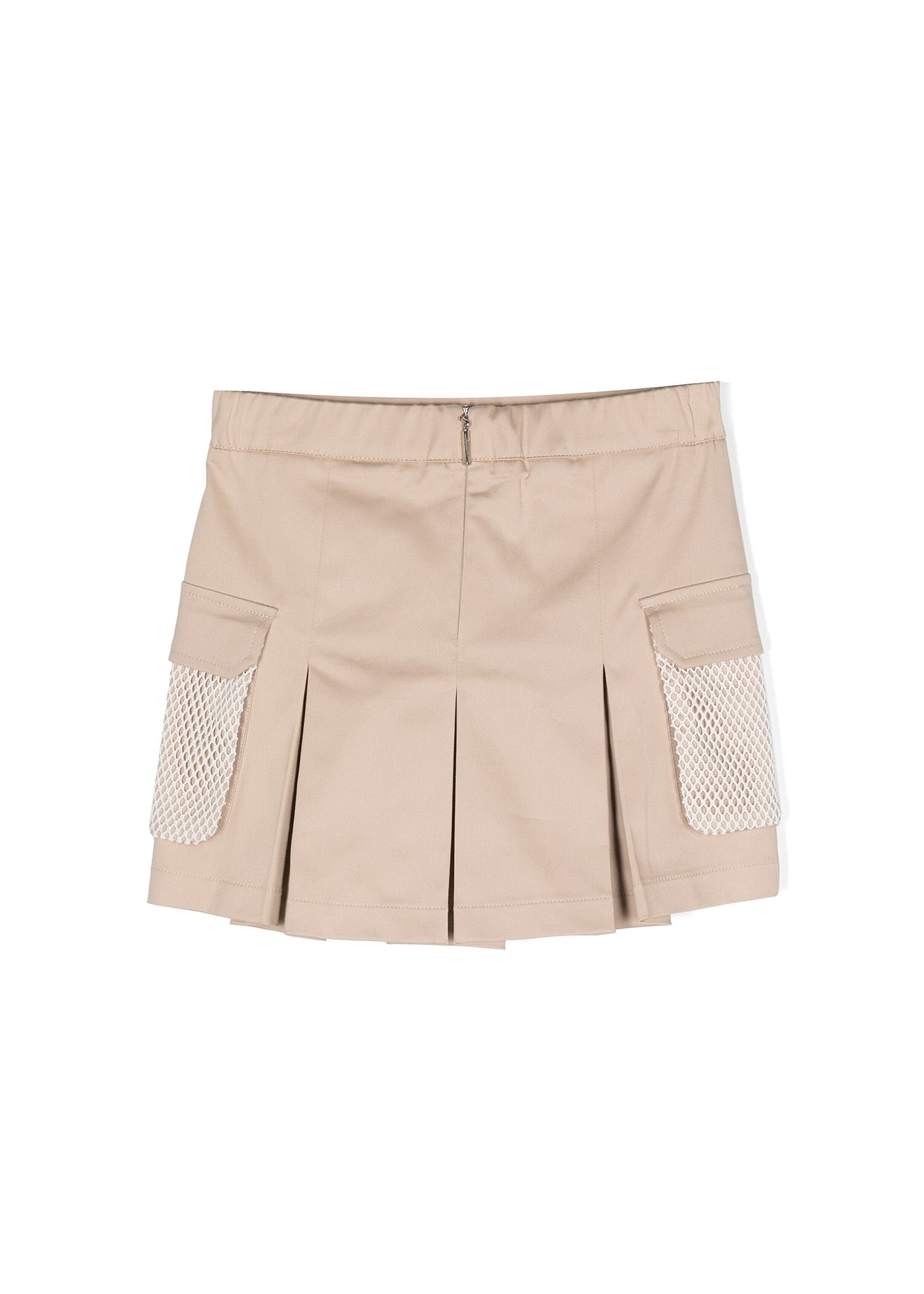 Msgm Kids Gonna Beige Plissettata con Tasconi