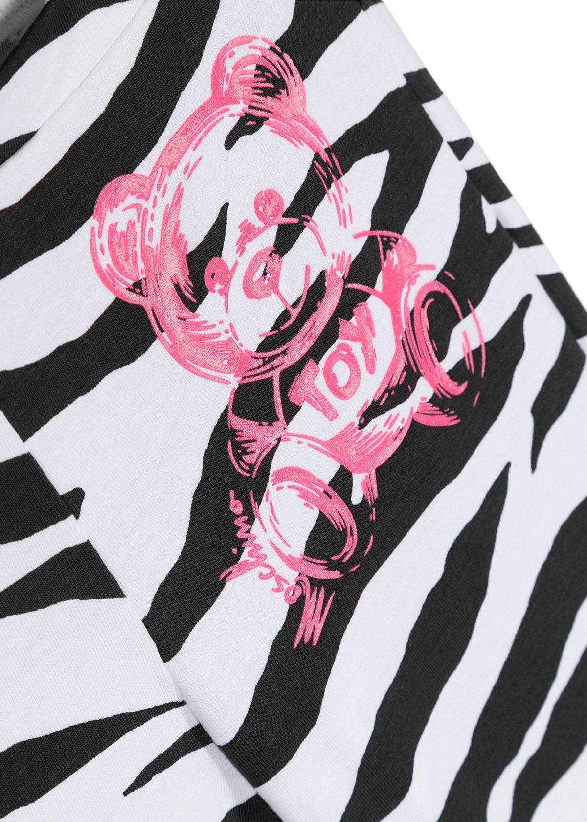 Moschino Kids Pantalone a Zampa Zebrato per Bambine