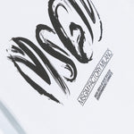 MSGM Kids T-Shirt Bianca con Stampa Logo (dettaglio)