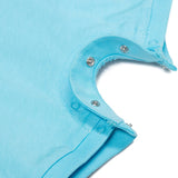 Moschino Kids Pagliaccetto Azzurro con Stampa Teddy Bear