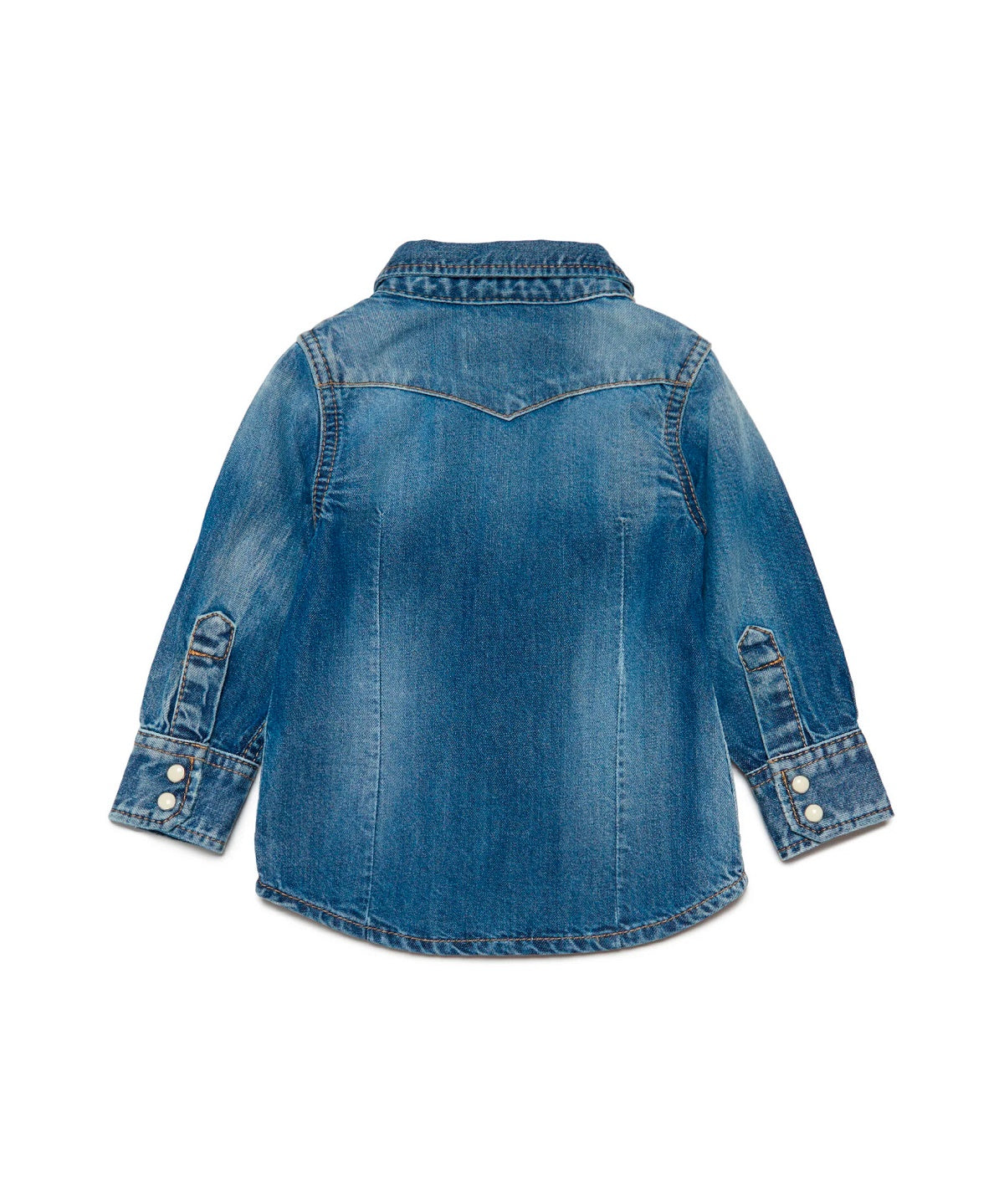 Dsquared2 Kids Camicia Di Jeans in Blu Sfumato