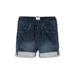 Boss Kids Short di Jeans con Risvolto per Neonati
