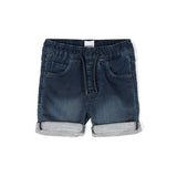 Boss Kids Short di Jeans con Risvolto per Neonati