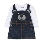 Completo Moschino con Salopette e T-shirt: Stile e Comodità per le Piccole Fashion Icon