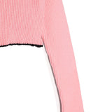 Msgm Kids Cardigan Crop Rosa