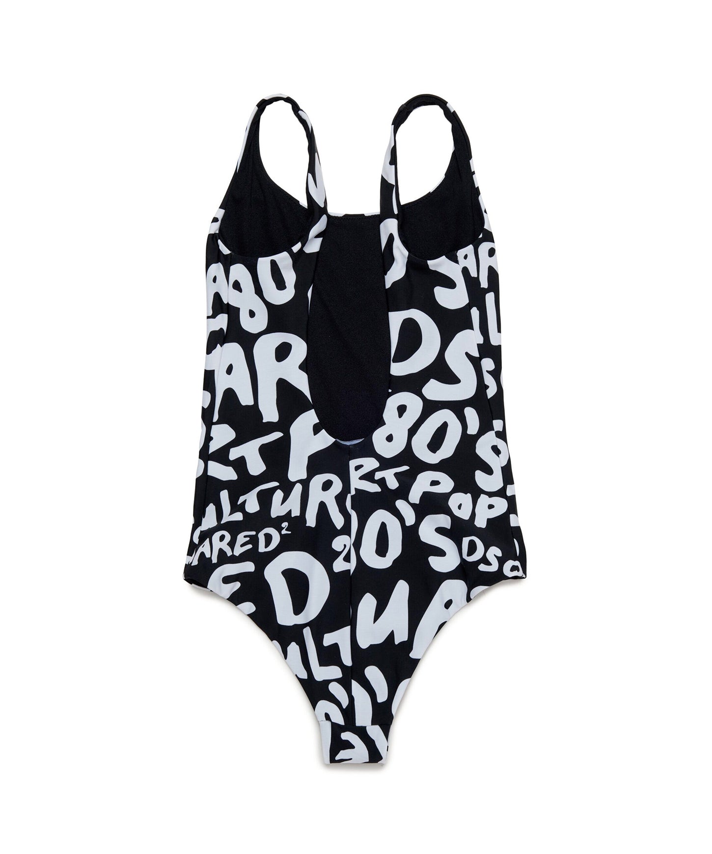 Dsquared2 Kids Costume Intero Nero All-over Sprouse per Bambine