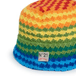 N°21 Kids Bucket Crochet Rainbow per Bambine