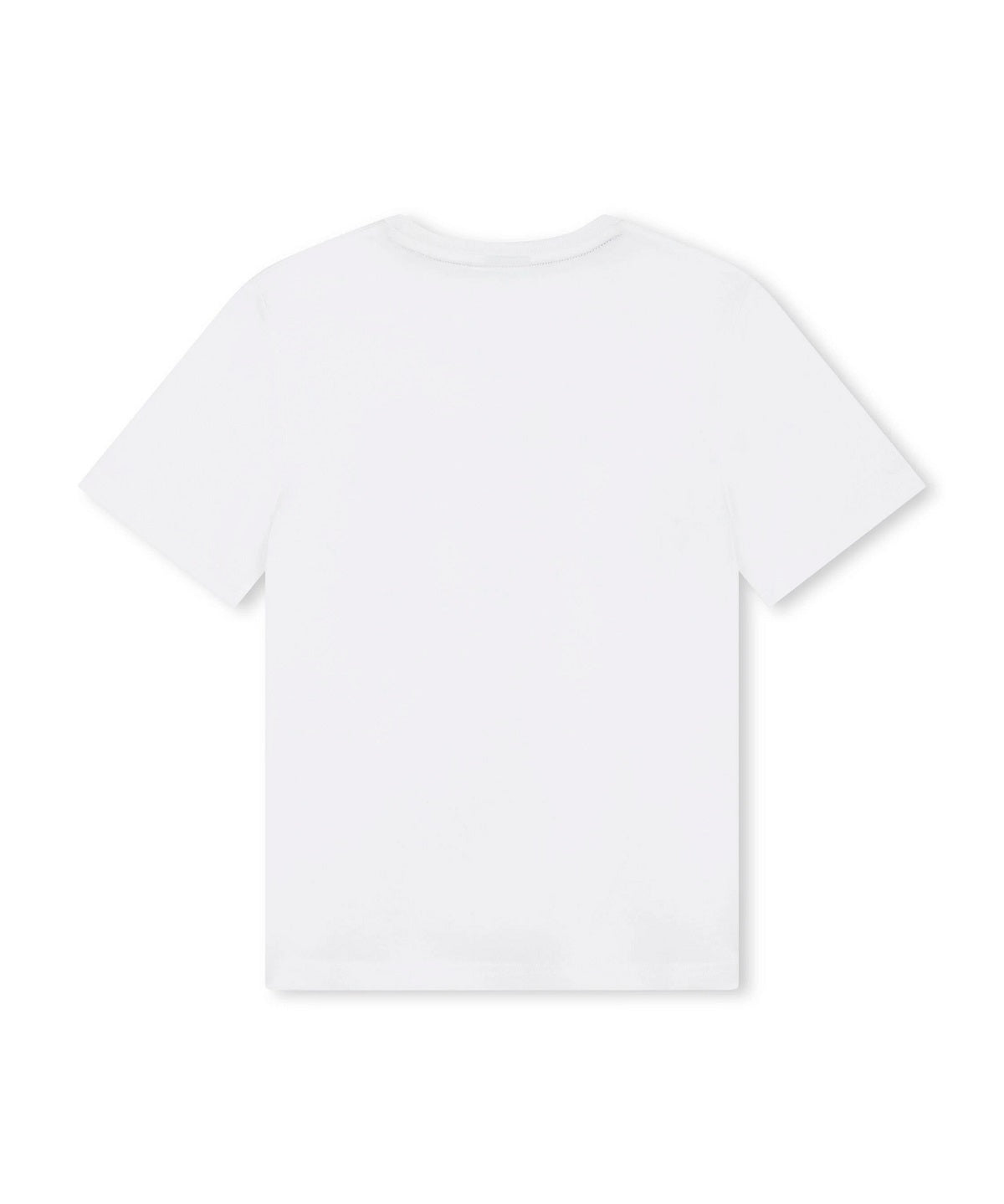 Boss Kids T-Shirt Bianca con Stampa Logo per Bambini