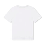 Boss Kids T-Shirt Bianca con Stampa Logo per Bambini