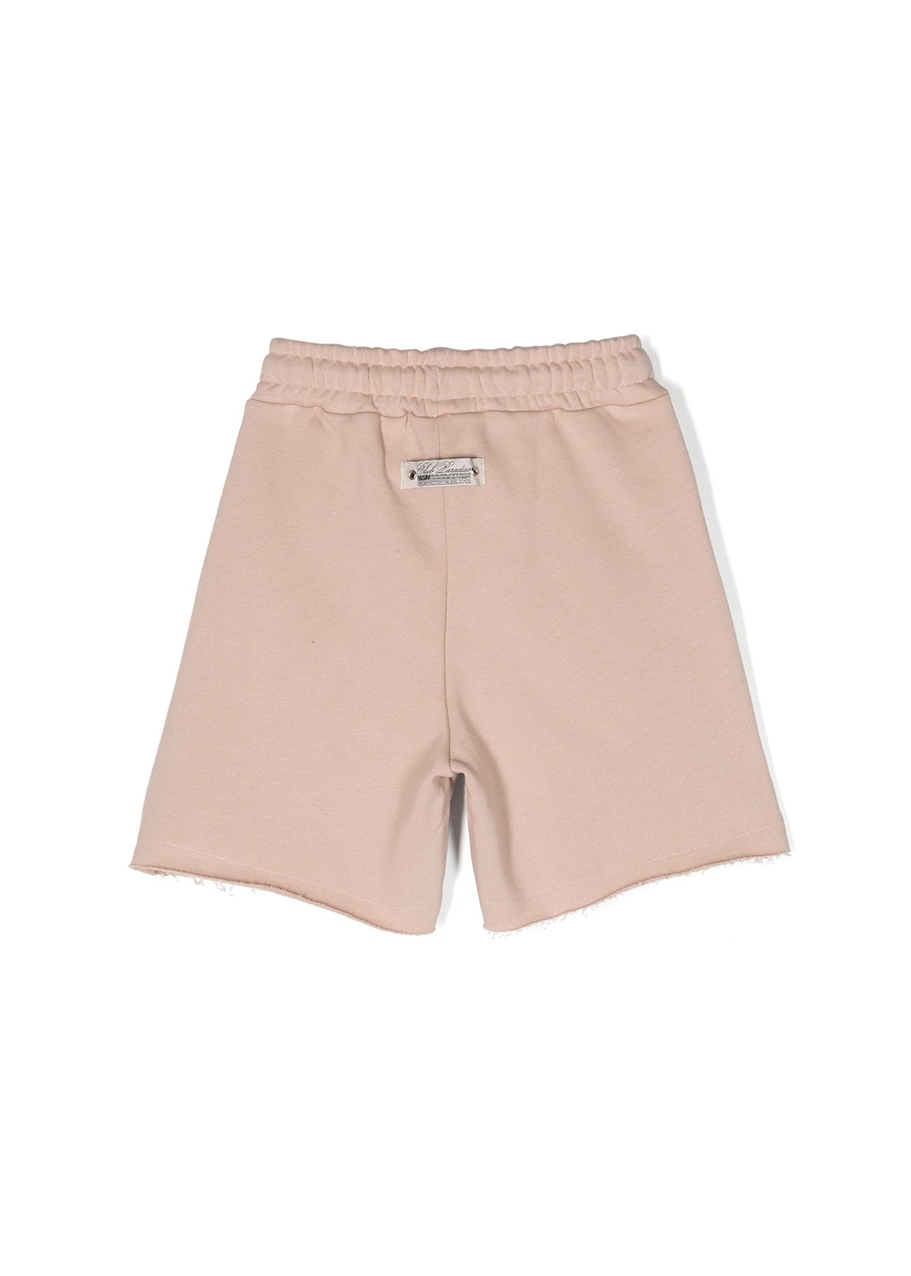 MSGM Kids Bermuda Beige con Effetto Vissuto per Bambini