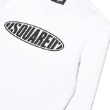 Dsquared2 Kids Felpa Girocollo Bianca con Logo Surf