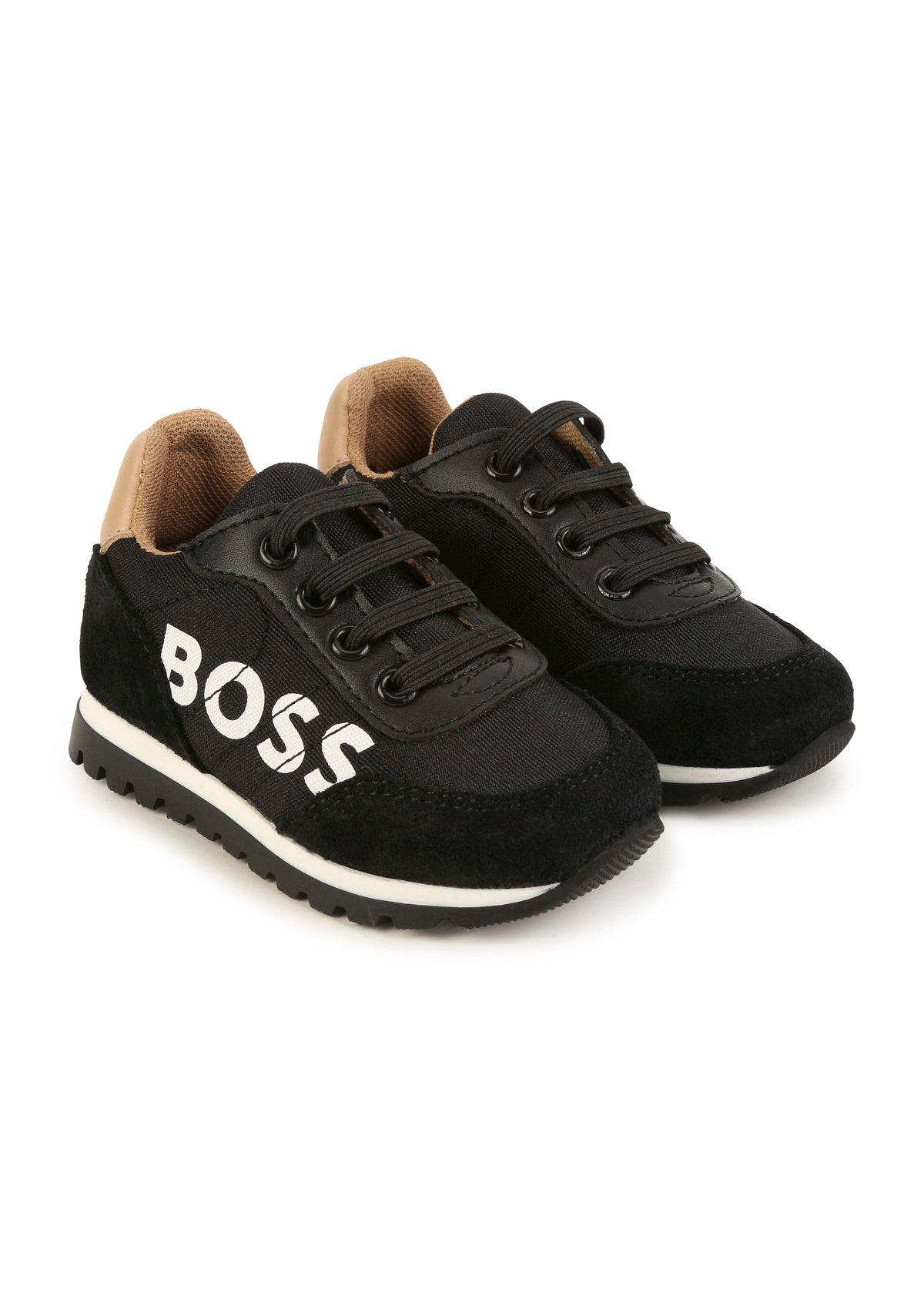 Boss Kids Sneakers con Logo per Neonati Nero